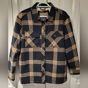 Empyre Flannel Sherpa Lined Shacket